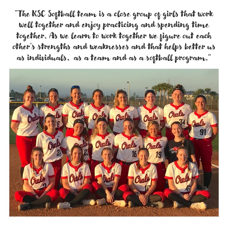 KeeneStateSAAC's tweet photo. KSC Softball = "I've Got Your Back" (click the pic for our Day 2 quote!) #DefiningTeamwork #NCAAInclusion https://t.co/vIjtfGcT19