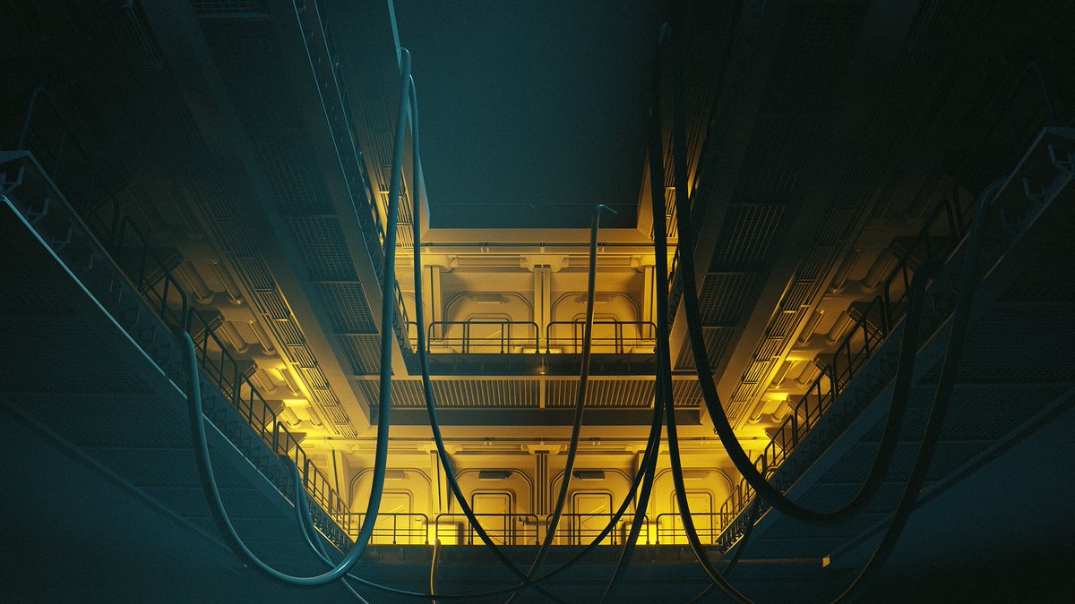 ArtFromRachel's tweet photo. Quick environment (2 hours) made for the doorway challenge on the hardops discord. #b3d #hardop #boxcutter #eevee https://t.co/7XTYj6XKFl