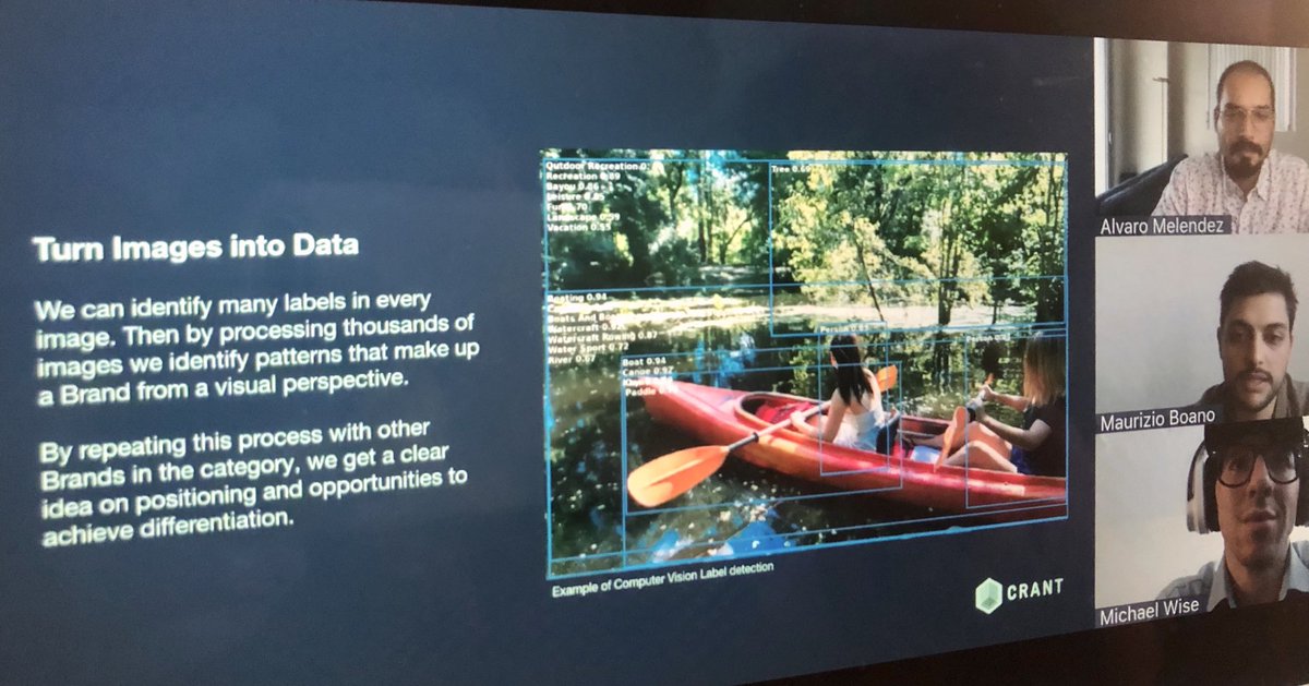 eTourismSummit's tweet image. How cool is this, right? CRANT at #eTS20 #machinelearning #DMOs #imagetracker #AI