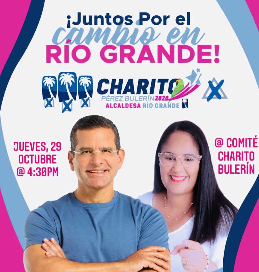 ¡MAÑANA! Acompáñame a recibir a nuestro próximo Gobernador, <a href="/pedropierluisi/">Pedro R. Pierluisi</a> en Río Grande ✅