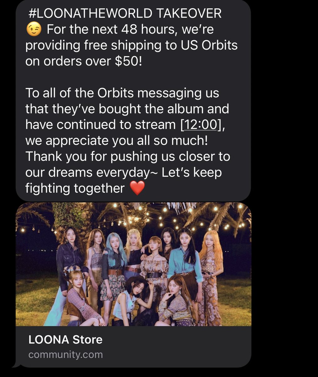 Free Shipping on the US Store for 48 Hours!! Didn’t Buy an Album yet here’s your chance @loonatheworld #LOONA #이달의소녀 shop.loonatheworldus.com