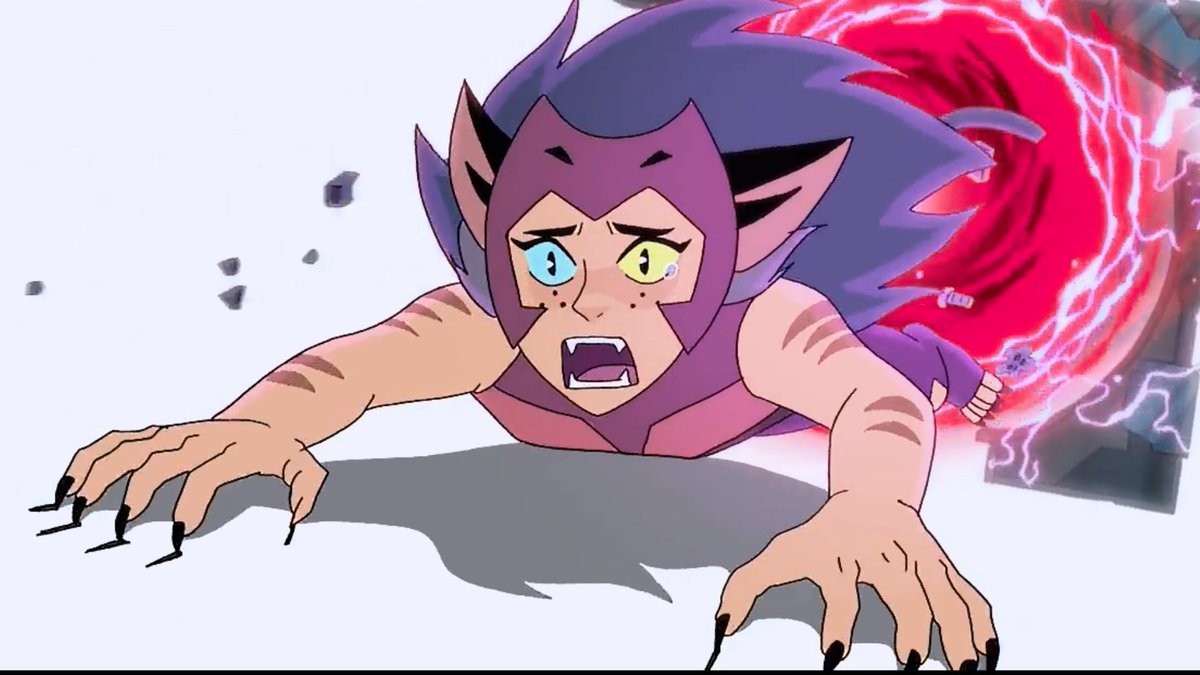 Season 433:Catra is being tormented by guilt induced Nightmares,from opening The portal and betraying Entrapta her conscience showing that she feels great remorse for her actions.