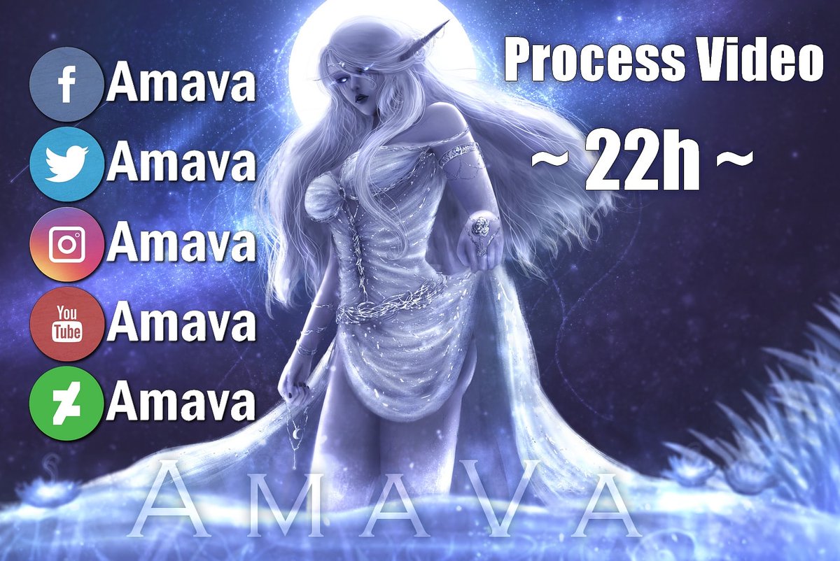 AmavaArts's tweet image. #processvideo of my last fanart tonight. 😊
#tutorial #tutorialart #processart #paintingoftheday #artwork #worldofwarcraft #Shadowlands #