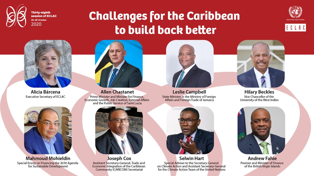eclac_un's tweet photo. The #Caribbean needs urgent international support to face high indebtedness, vulnerability to #climatechange and the costs of the pandemic: #ECLAC. More information: https://t.co/sQ1B0efZyS #ECLACsession2020 #PoliciesForActionECLAC #COVID19transformativerecovery https://t.co/kWmnYOgEf3