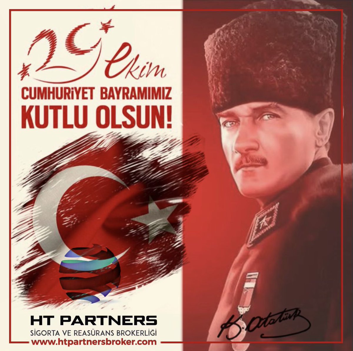 HTPARTNERSTR's tweet photo. Minnetle, Özlem ve Rahmetle Anıyoruz...
Cumhuriyet Bayramımız kutlu olsun
#29ekim
#Cumhuriyetbayramı #MustafaKemalAtatürk
#htpartnersbroker https://t.co/1HP2KabKle