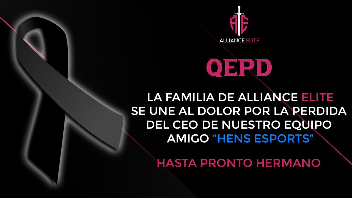 #ClashRoyale 

🖤🤍"Queremos dar nuestro más sentido pésame a nuestros compañeros de @HensEsport_Ec por la perdida de su CEO, nos unimos al dolor y les mandamos un fuerte abrazo a ustedes y sus familias" 🤍🖤

#IglesiasX100pre 
#GoHns
#GOALLAINCE