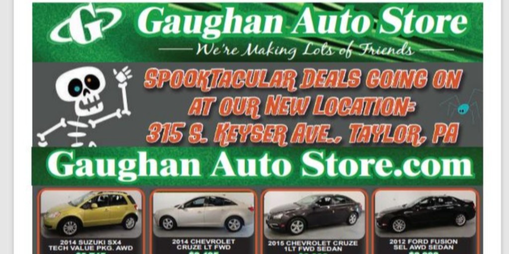 gaughanautonepa's tweet image. Check out our Spooktacular Ad on page 11 in the new Paper Shop!
#spooktaculardeals #trustedlocaldealer #over30yearsinbusiness #315skeyseravetaylor
Gaughan Auto Store
