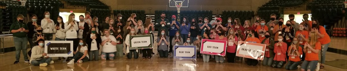 AlmaDECA's tweet photo. ...WE ARE ALMA DECA! 🧡🔷️🧡 #weARdeca #NextLevel @DECAInc @AlmaSchools #FallLeadershipConference #teambuilding #teamwork #leadership https://t.co/QG9OIPBzP8
