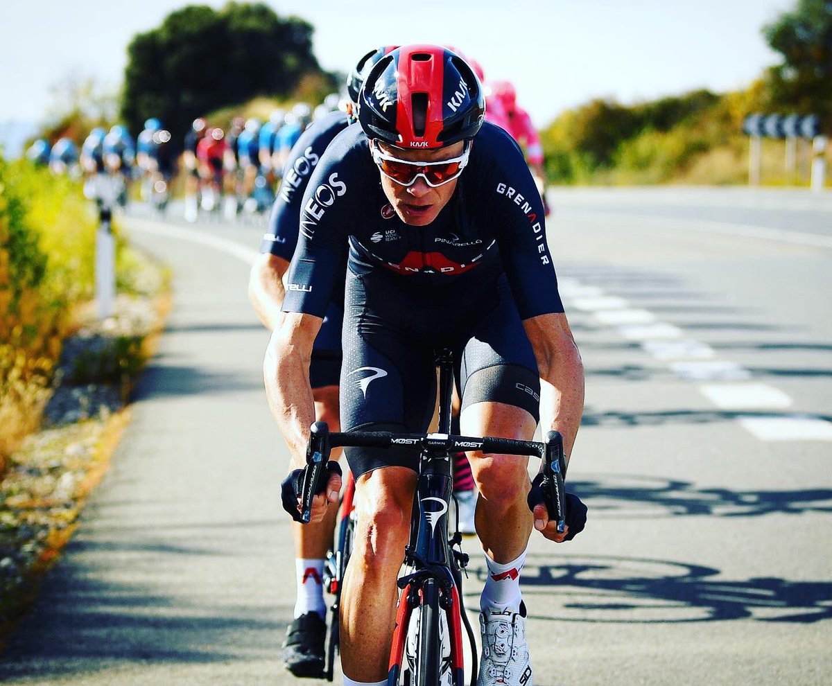 chrisfroome's tweet photo. “The pain you feel today will be the strength you feel tomorrow” 🚴🏻‍♂️💨 #LaVuelta20 
📸 @gettyimages https://t.co/zQN9wnwfvO