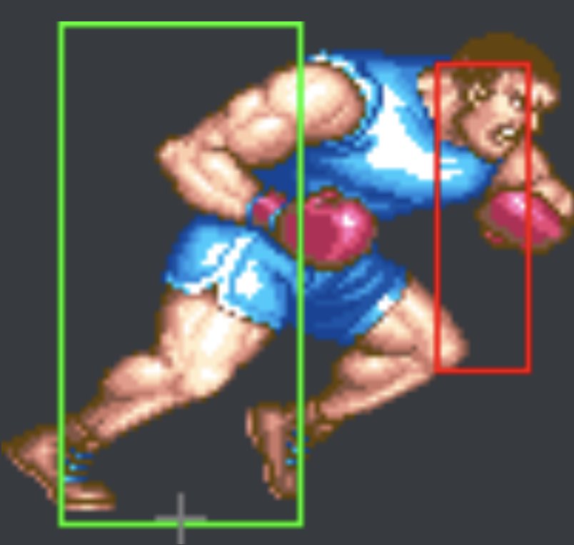 SHitboxes's tweet image. Boxer, Headbutt

Startup is common to all three punches. Then, things get very different. Medium and hard are throwable.

#boxer #hitbox #headbutt #superturbo #ssf2x #streetfighter2 #mbison #balrog