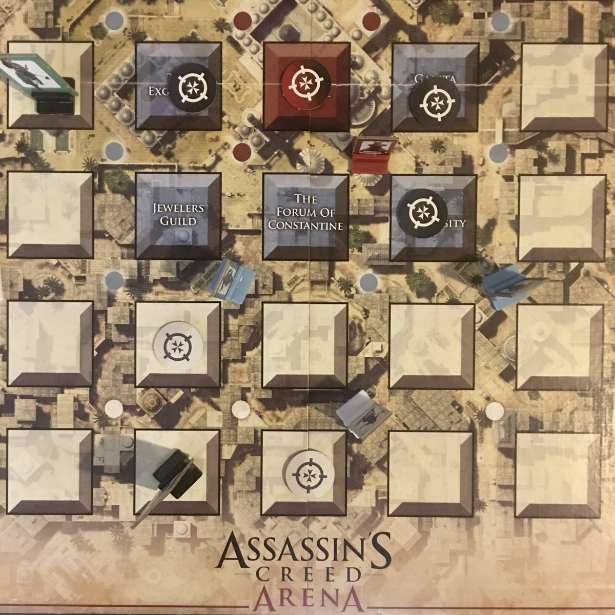 card_cantina's tweet photo. In honor of yesterday’s @netflix announcement and the soon to be released #AssassinsCreedValhalla from @Ubisoft, we are playing #assassinscreedarena from @Cryptozoic! #snaptober Day 28 #overheadshot #AssassinsCreed #boardgames https://t.co/ECJj6Lkh9D
