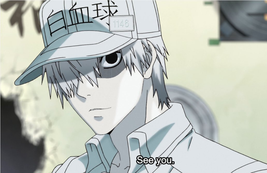 a new thread related to my last tweet to show you all how pretty the characters from CaW are first, we have white blood cell 10/10 very pretty his smile is a blessing and he is lovely and a softie for rbc love him
