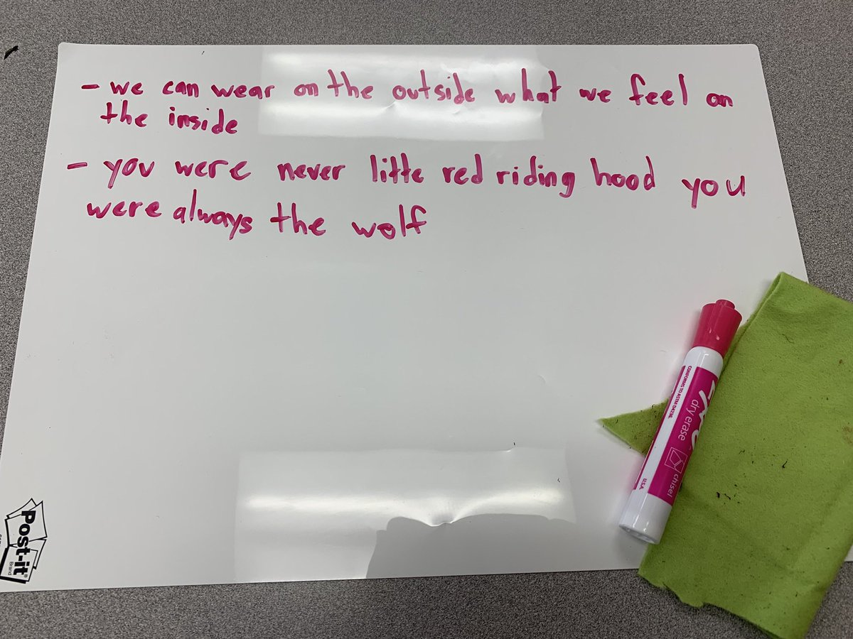 TheKellyKrew's tweet photo. Gr.8 students are practicing their listening skills while I read #Wolfpack by @AbbyWambach. They take notes on what they’re thinking throughout and then we discuss!  One of the highs in my day! Why not try a #highlowcheer family chat at dinner tonight! #youthleadership 📚🏳️‍🌈⚽️ https://t.co/T8Ox9jr4p6