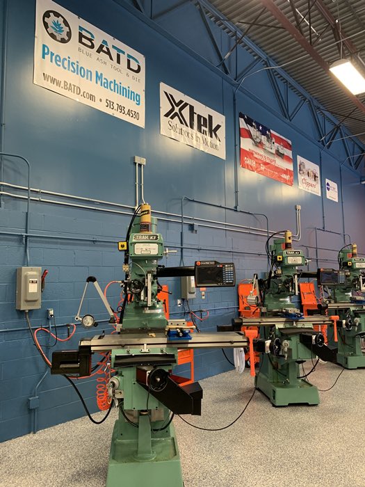 BlueAshToolDie's tweet photo. It was great to be part of the recent ribbon cutting ceremony for @ButlerTech’s renovated machining lab for its high school students. 🇺🇸
#skilledtrades #machininglab https://t.co/vAHTrH1xeV