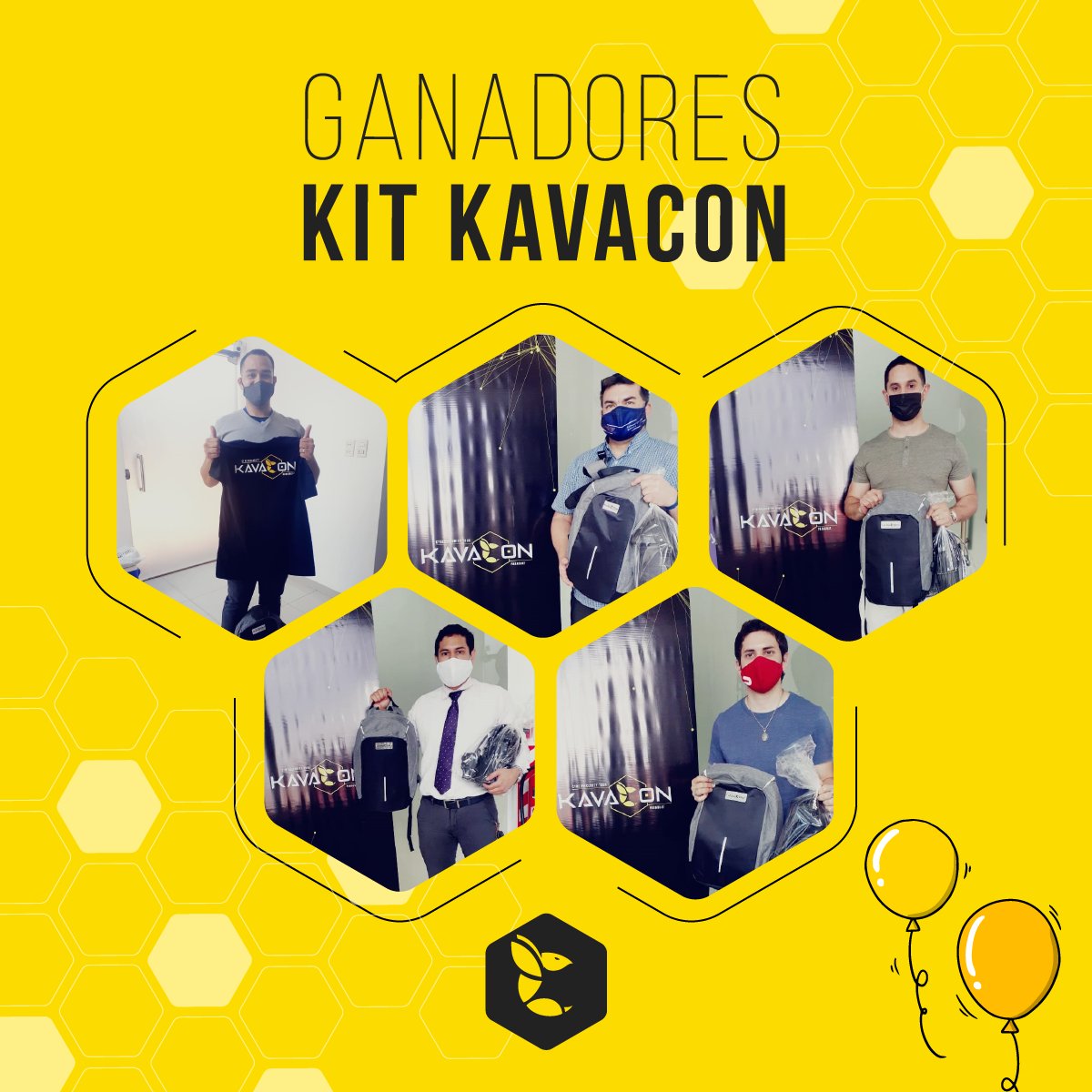 KavaConPy's tweet photo. Estos son algunos de los ganadores de los Kits de KavaCon. ¿Querés ser uno de ellos? Aún estás a tiempo!!! Inscribirte ingresado a https://t.co/xj78xRq4bV 👌🏽
#cibersecurity #Kavacon #kavacon2020 #congreso #ciberseguridad https://t.co/ZP8NBwOAcE