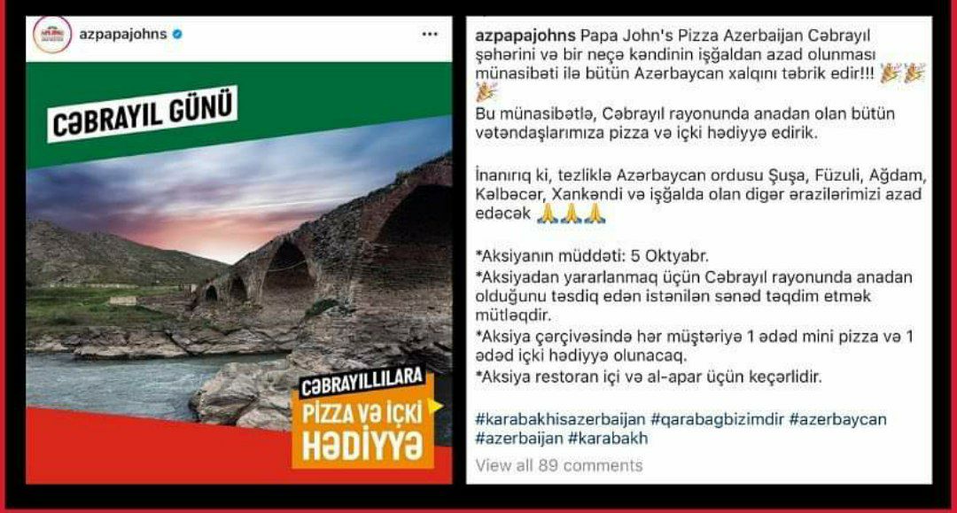 Deməli,bu acizlərə göstərək ki,bizim kimi vətəndaşlar olmasa onlar heçnədirlər.Qazandıqları pulları burunlarından gətirmək bizə borc olsun.

#boykotburgerkingaz
#boykotazpapajohns
#boykotmcdonaldsazerbaijan 

Göstərək gücümüzü.❤️🇦🇿