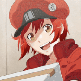 red blood cell10/10 again absolutely adorable a little low on brain cells sometimes but very precious love her very cute