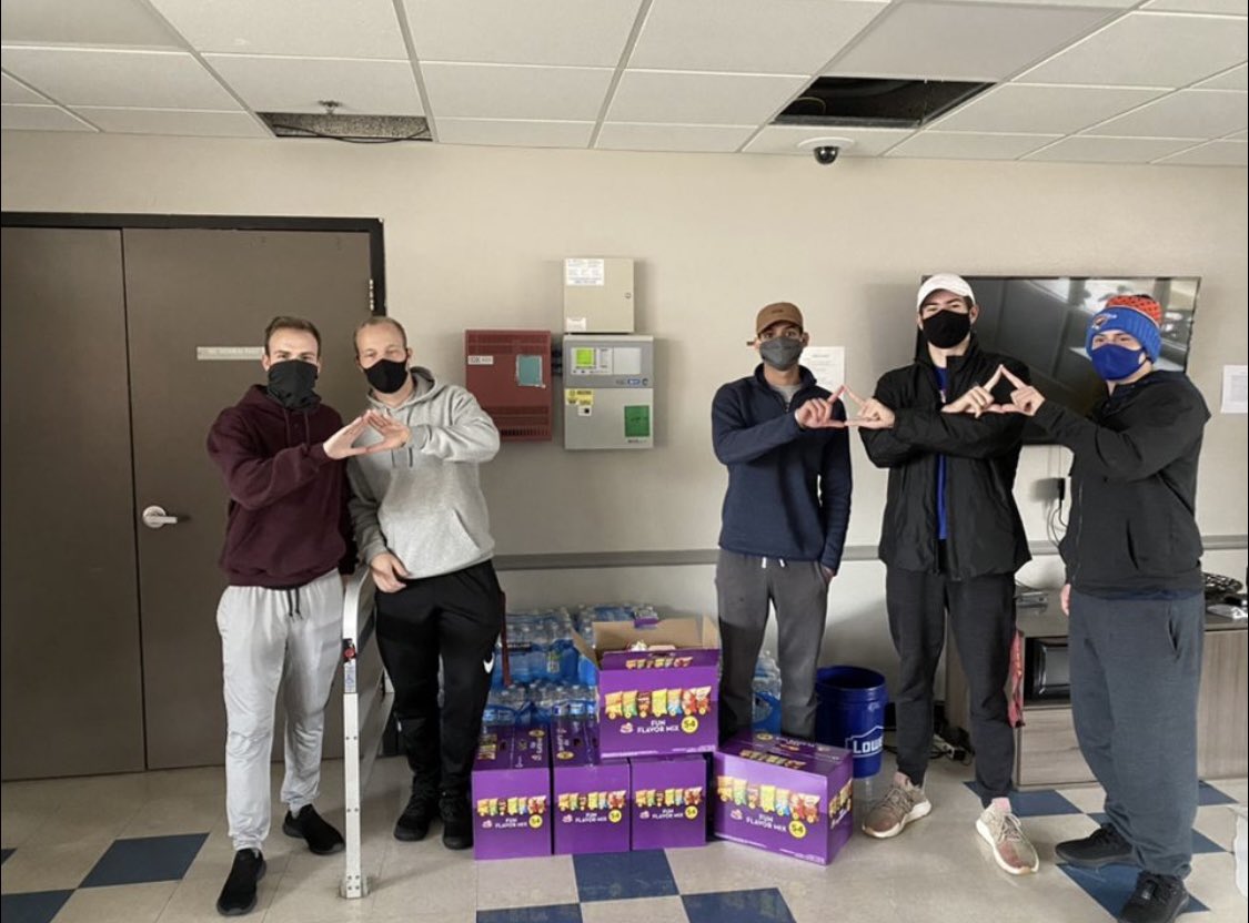 We dipped into the Delta account to make water and snacks available for freshmen. At warlick and fails!