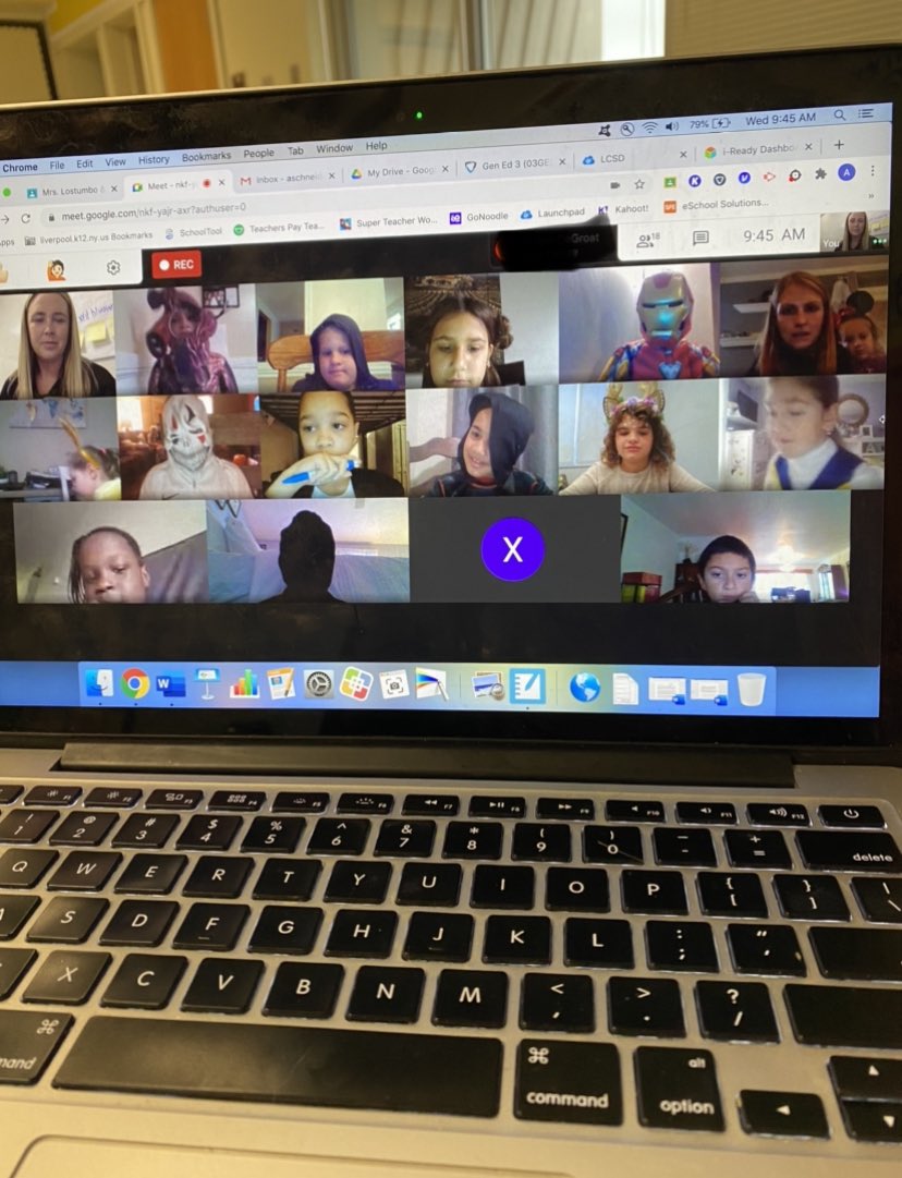 Halloween looks very different this year but we loved seeing all the costumes on our Google Meet today!🎃👻 <a href="/LostumboDDE6/">Mrs.Lostumbo</a>