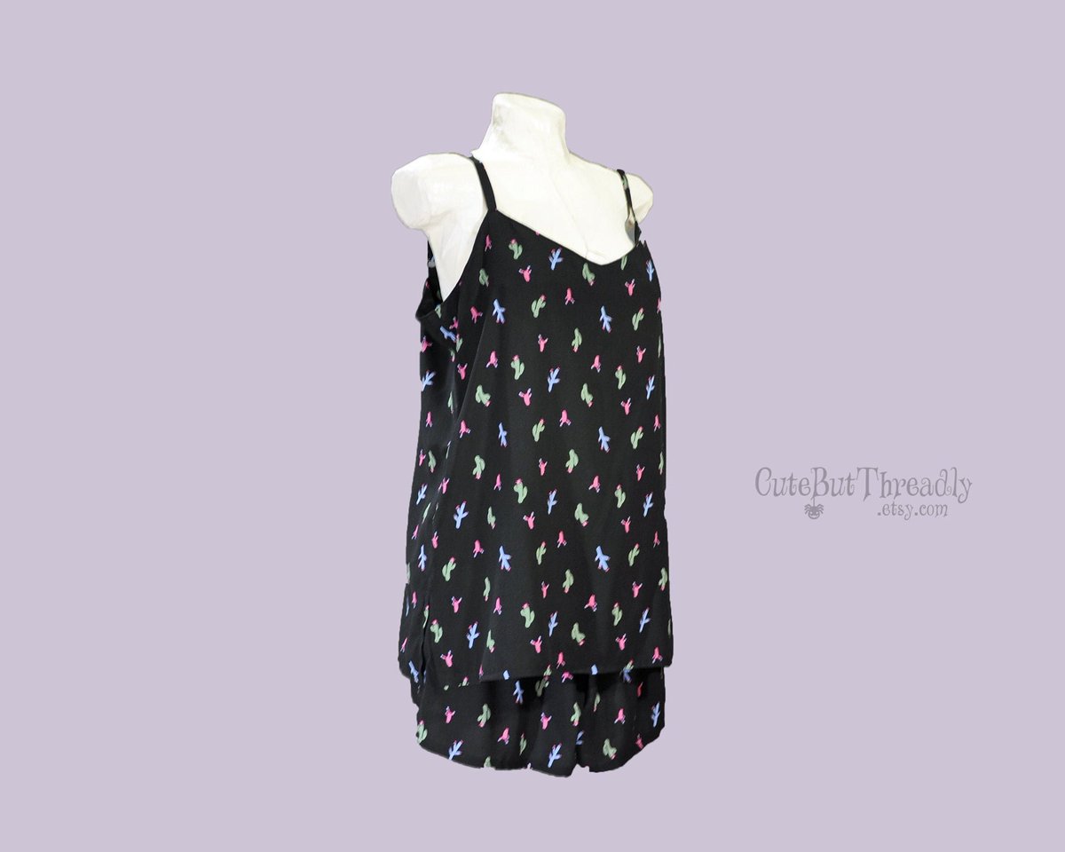 CuteButThreadly's tweet photo. Excited to share this item from my #etsy shop: Cactus Camisole and Shorts Sleep Set https://t.co/Eua7Y8PL51 https://t.co/0WSki4KC0j