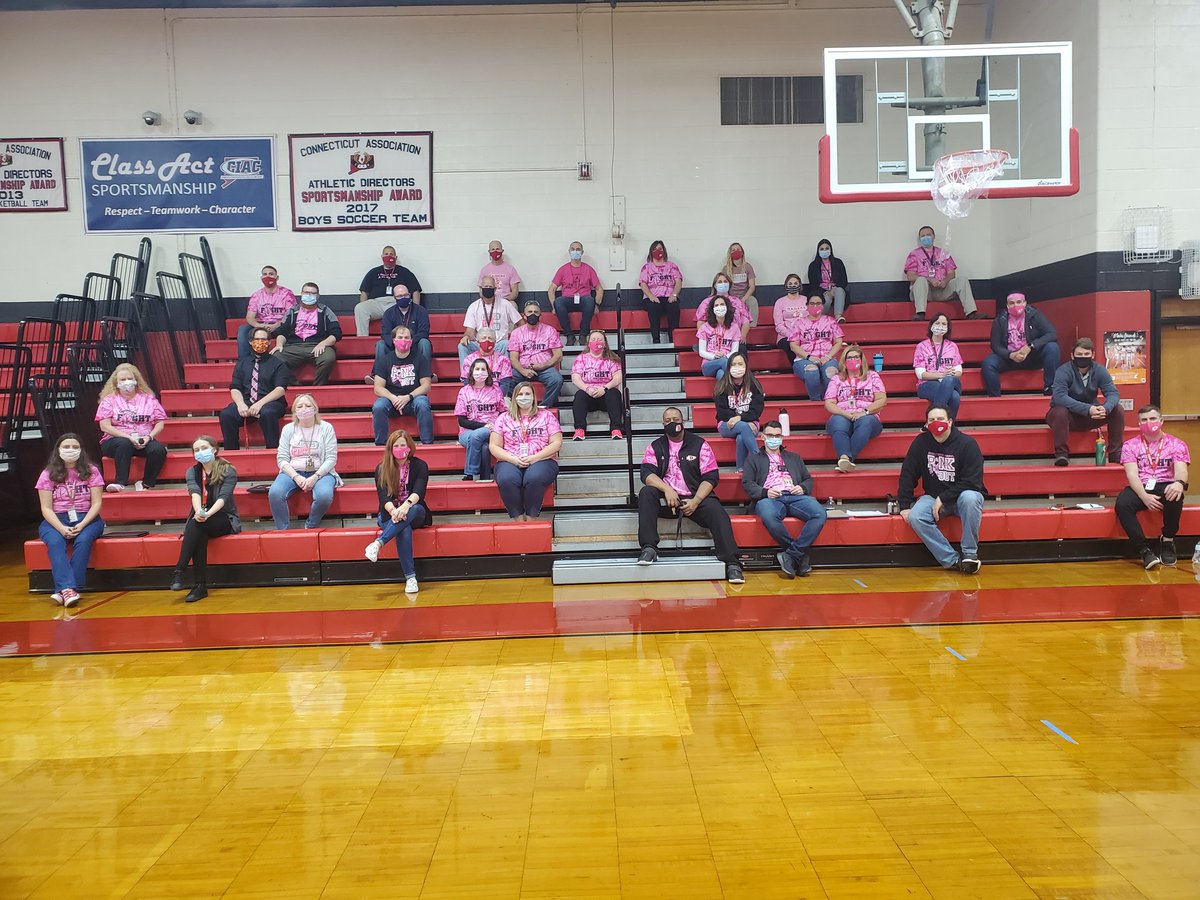 Thank you to all of our <a href="/DerbyCT/">Derby Connecticut</a> schools that showed their support for our Annual Pink Out. Such incredible Pride throughout the district as we kick off Spirit Week 2020!
<a href="/DerbyRedRaider/">Derby High School</a> 
<a href="/derbypssuper/">Matt Conway</a> 
#BreastCancerAwareness