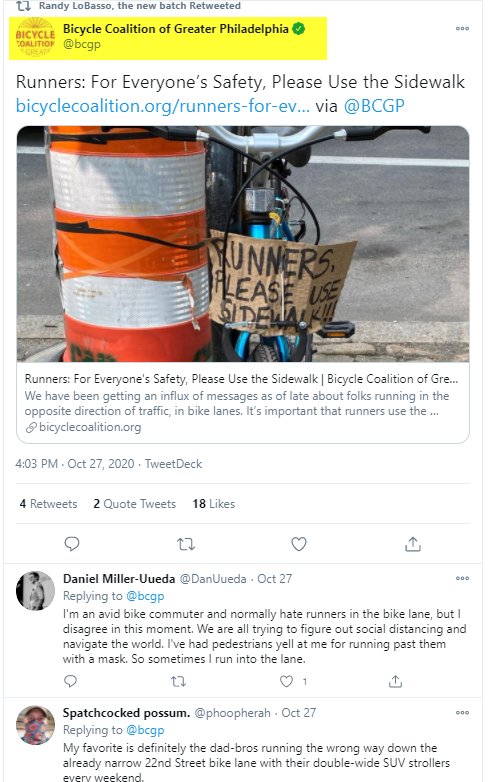dphil2047's tweet photo. So me, @randylobasso & @bcgp do agree!
Following the rules is best practice for safety!
#BikePHL #VisionZero #VisionZeroPHL #connectphl #phillybikes #philly @PHLCouncil @PhillyOTIS #safestreets @Visionzeronet @BikeLeague @schuylkillsarah @Piscitello_Law @PhillyMayor https://t.co/GFth6ynhmV