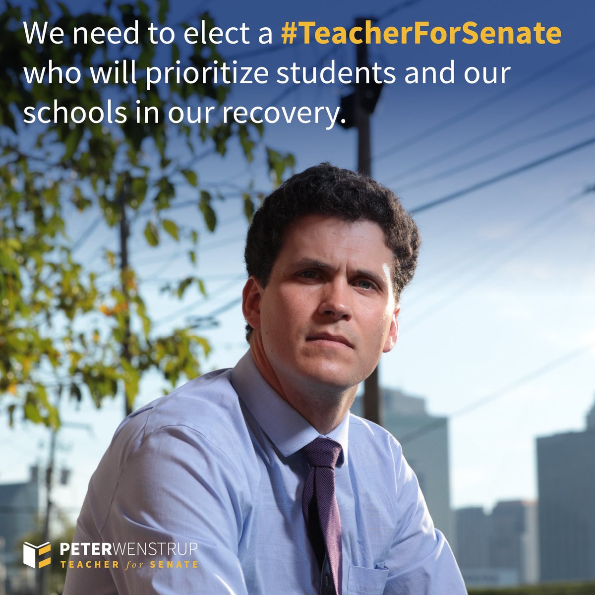 WenstrupforLA's tweet photo. #TeacherForSenate https://t.co/p2vUqmWAFT