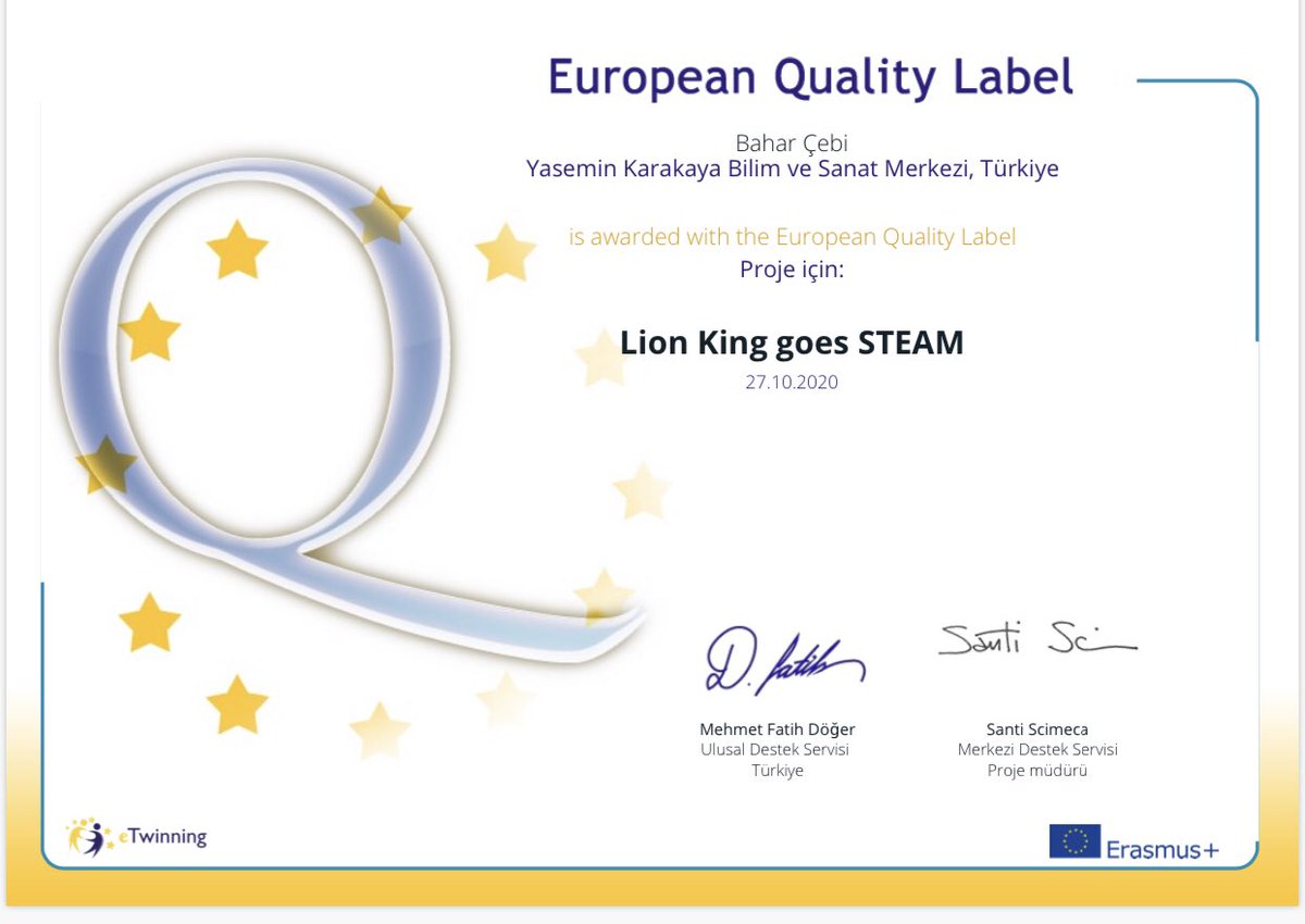Muhteşem bir gün. Hem Avrupa Kalite Etiketlerini kucakladık, hem Cumhuriyet coşkusu yaşıyoruz. Teşekkürler eTwinning Türkiye  
<a href="/ziyaselcuk/">Ziya Selçuk</a> <a href="/adnanboyaci/">Adnan BOYACI</a> @mhbucuk <a href="/eTwinningEurope/">eTwinningEurope</a>
<a href="/turangore/">Turan GÖRE</a> 
#eTwinningTürkiye
#AvrupadaBirinciyiz
<a href="/YKBilsem06/">Yasemin Karakaya Bilim ve Sanat Merkezi</a>