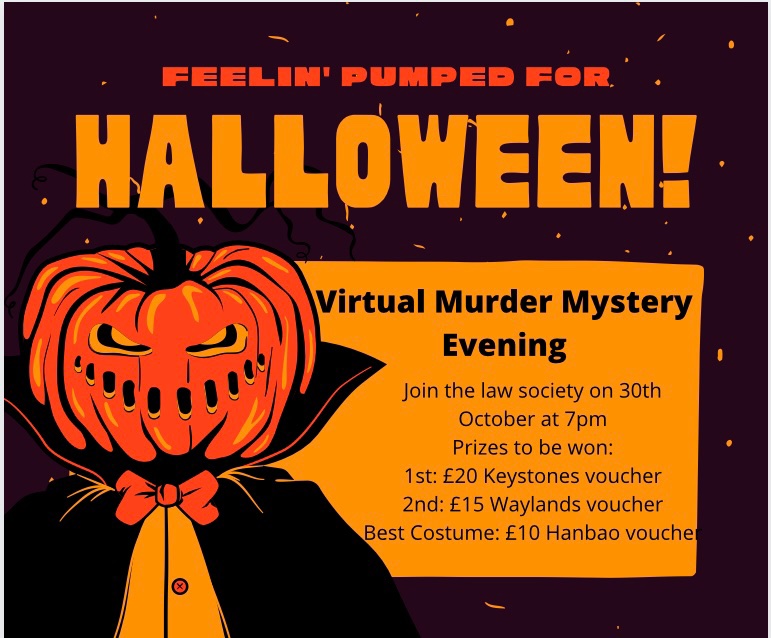 LawWorc's tweet photo. Not long until our Murder Mystery Event. Members only.  Please email roie1_18@uni.worc.ac.uk or message us on our socials to register your interest! Some great prizes to be won! https://t.co/JBpf4wO48U