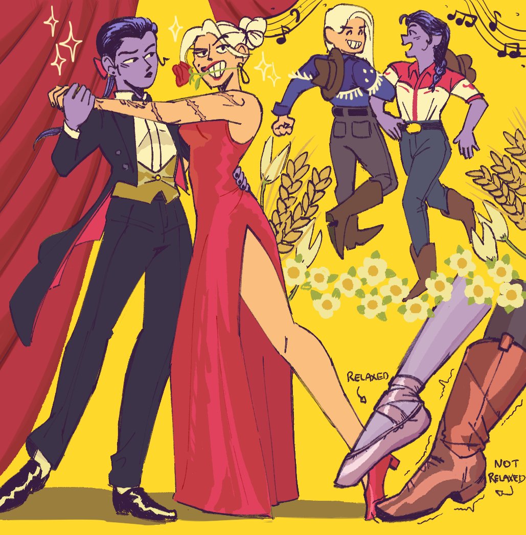 Yee_YYee's tweet photo. #ouihawweek #ouihaw
day 3 : dance / curtain call
should the day ever come where Amelie teaches ashe how to properly dance, Ashe in turn teaches her how to line dance https://t.co/OEp8uhlOrm