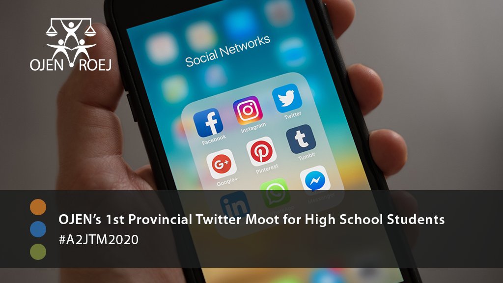 OJEN_ROEJ's tweet photo. THANK YOU everyone for participating in today's moot as part of #A2JWeek2020! We were blown away by your thoughtful discussions. The Twitter Moot is now closed and the judges are deliberating. @LawFoundationOn @LawSocietyLSO @tagactiongroup
#A2JTM2020 https://t.co/oKqMddTLzm