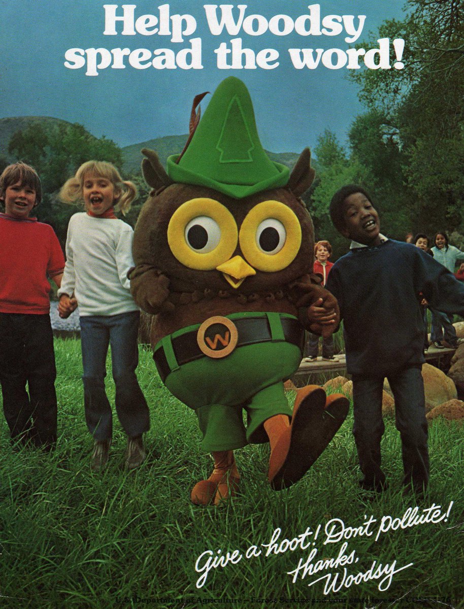 Back in fall 1971, Woodsy Owl had been introduced to America by the United States Forest Service.