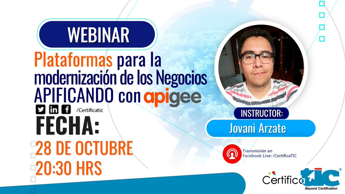 CertificaTIC's tweet photo. El día de hoy, No te lo pierdas

👋 Para participar regístrense aquí:
https://t.co/6zXw1vgo2B

𝗧𝗲 𝗲𝘀𝗽𝗲𝗿𝗮𝗺𝗼𝘀!
💥 𝘛𝘳𝘢𝘯𝘴𝘮𝘪𝘴𝘪𝘰𝘯 𝘱𝘰𝘳 𝘍𝘢𝘤𝘦𝘣𝘰𝘰𝘬 𝘓𝘪𝘷𝘦/𝘊𝘦𝘳𝘵𝘪𝘧𝘪𝘤𝘢𝘛𝘐𝘊 💥 https://t.co/N9lrEfspff