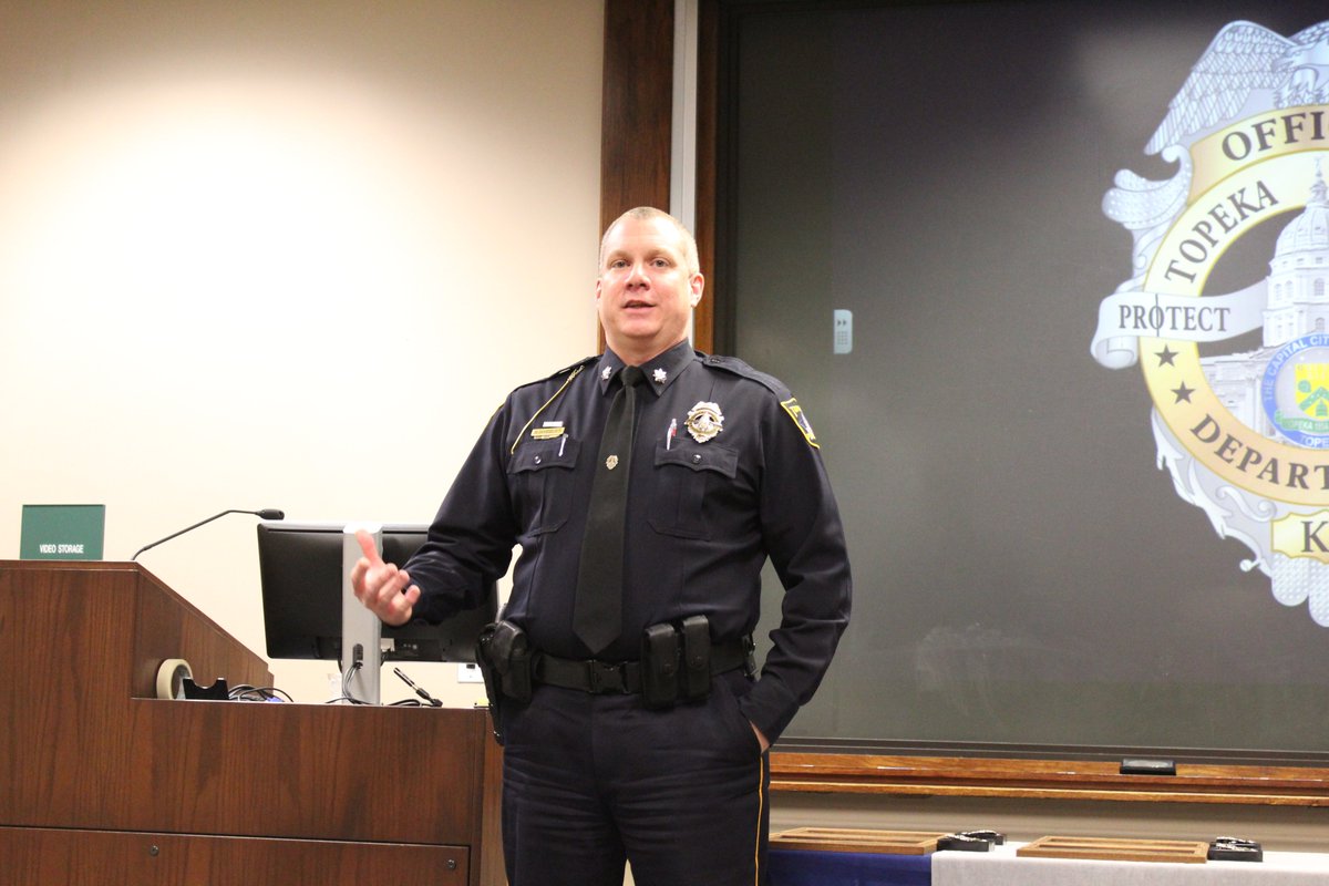 Topeka_Police's tweet photo. .@cityoftopeka has named Deputy Chief Bryan Wheeles as the Interim Police Chief. Wheeles will assume the position on January 2, when Chief Bill Cochran retires. 

Please join us in congratulating Deputy Chief Wheeles! https://t.co/OXHzLh4YGb