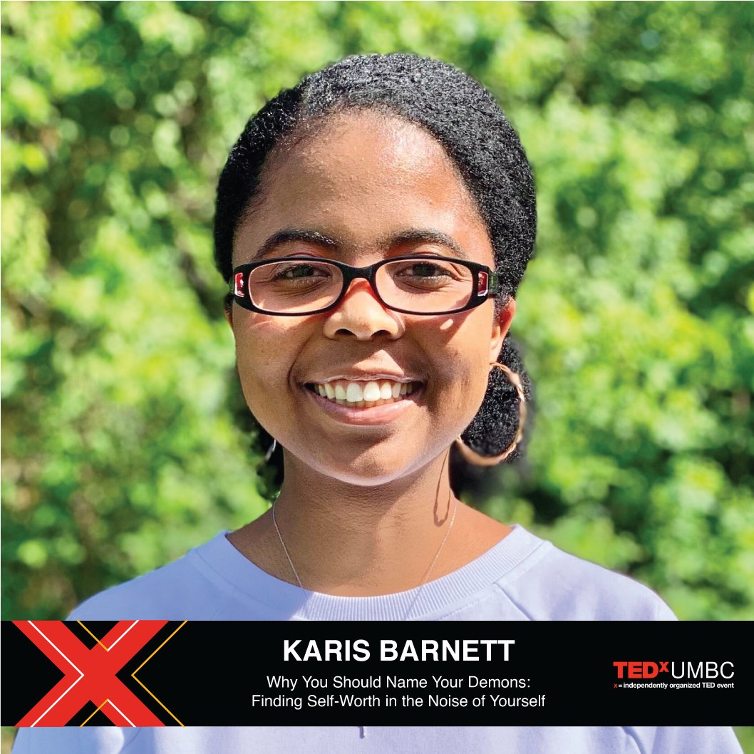 Karis Barnett will discuss defeating one of your worst enemies: you. She hopes you will learn the importance of identifying and calling out your inner demons in order to find self-worth.
