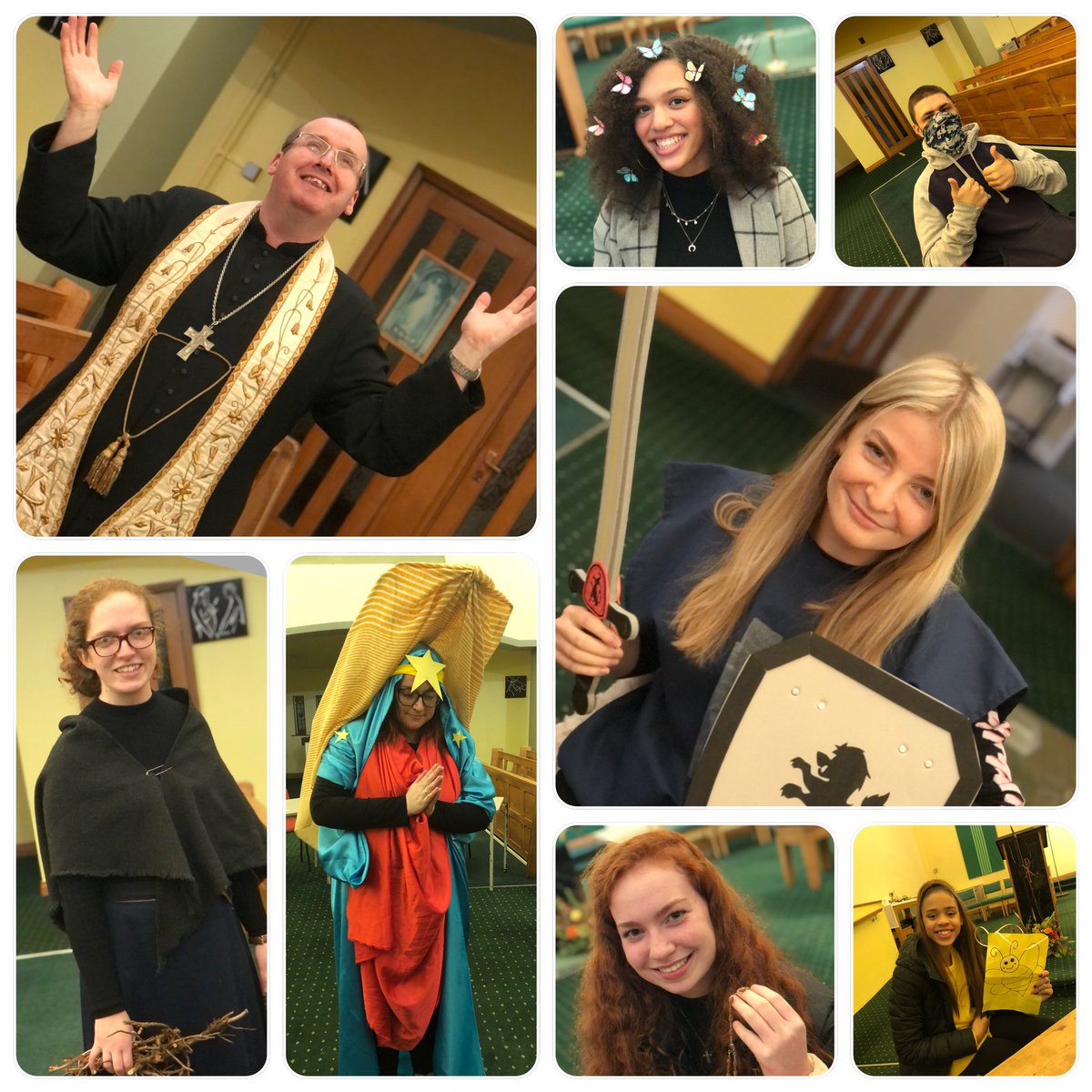 ParishDMartyrs's tweet photo. Amazing costumes for our All Saints’ Party this evening! Bernadette Soubirous, St Francis, St Oscar Romero, St Abigail, St Faustina, St Joan of Arc and Our Lady of Guadalupe all made an appearance! #youthgroup #welovejesus #stfrancis #stabigail #ourladyofguadalupe #stjoanofarc https://t.co/AYu3u4c0ws