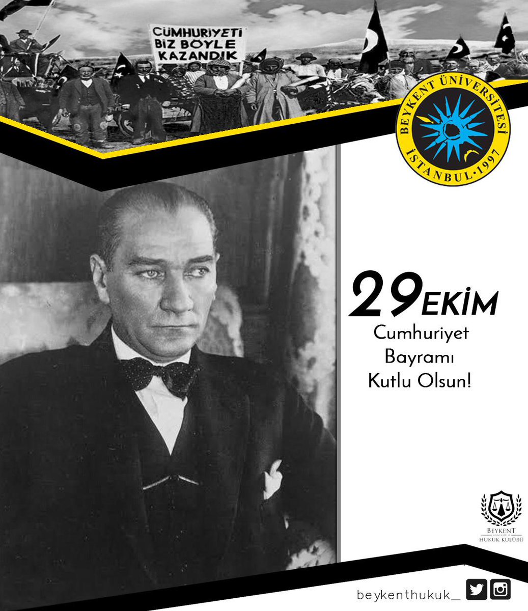 beykenthukuk_'s tweet photo. “Ey yükselen yeni nesil, istikbal sizindir. Cumhuriyet'i biz kurduk, O'nu yükseltecek ve sürdürecek sizlersiniz.”
29 EKİM CUMHURİYET BAYRAMIMIZ KUTLU OLSUN! 🇹🇷🇹🇷🇹🇷 https://t.co/LHCKfcpgQ1