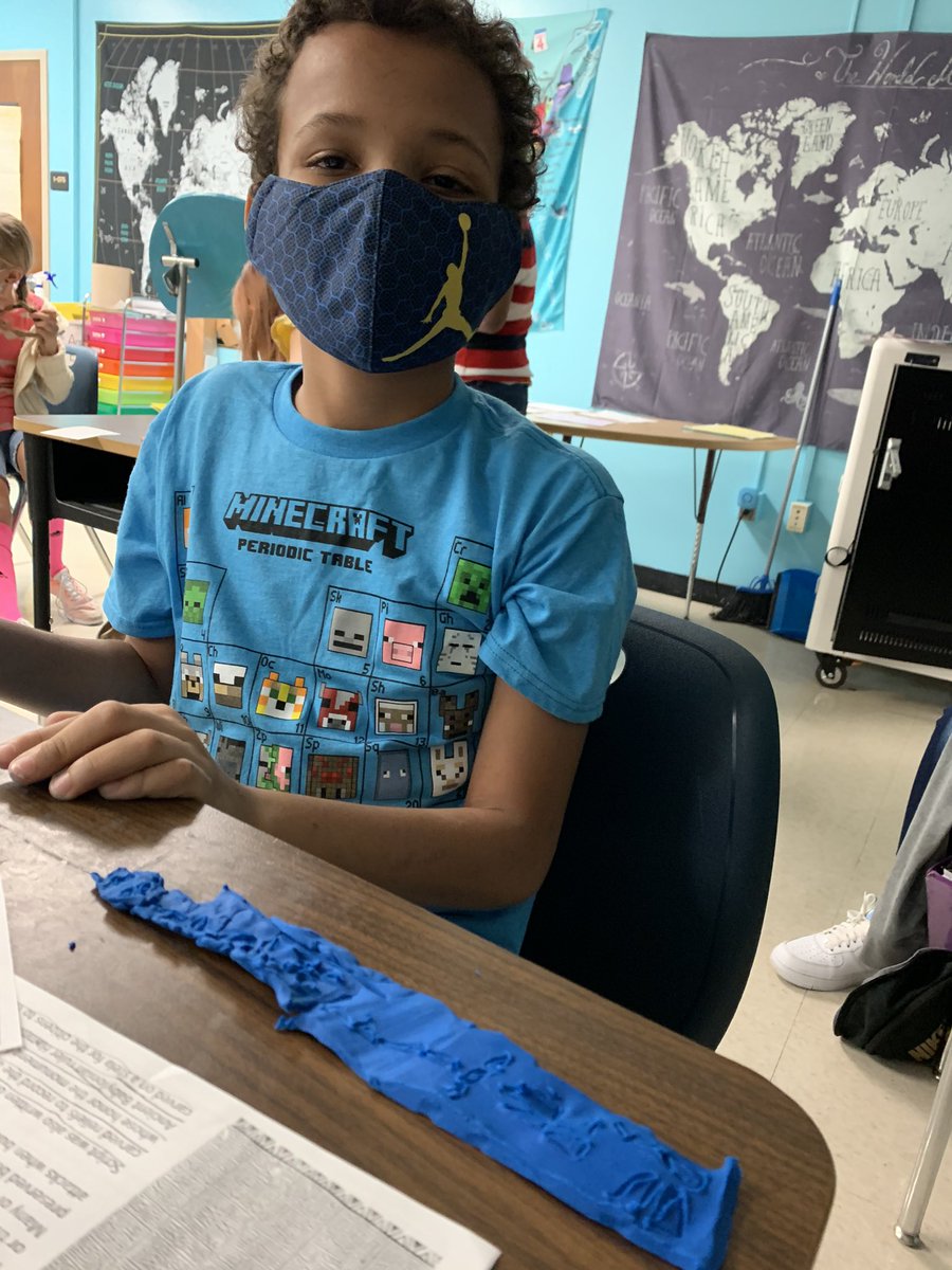 MsPlesa's tweet photo. Students learned how difficult it was to “carve” their names in cuneiform in clay. They were able to identify and summarize the impact of cuneiform on ancient Mesopotamia civilization @NMMScolts @NmmsSteam https://t.co/rPQjZE5y0f