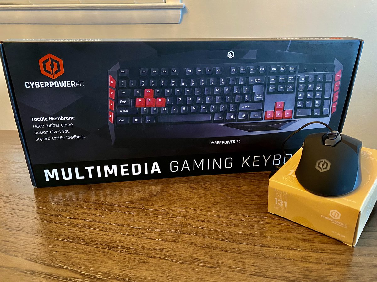 CUWEsports's tweet photo. We are doing a giveaway with our friends over at @CYBERPOWERPC! Follow &amp; RT for a chance to win a brand new Elite M1 131 Gaming Mouse &amp; Multimedia Gaming Keyboard!

Winner announced Friday, GLHF! https://t.co/ocm3PjQN72