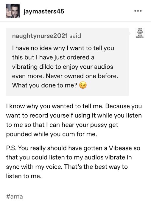Have you tried listening to my audios with a @Vibease yet??? https://t.co/Au8Ss6hkD6<a class="tags" target="_blank" title="On Twitter" href="/?out=eyJ0eXAiOiJKV1QiLCJhbGciOiJIUzUxMiJ9.eyJpYXQiOjE3MjUxODcyNTMsImlzcyI6InR3cG9ybnN0YXJzLmNvbSIsIm5iZiI6MTcyNTE4NzI1MywiZXhwIjoxNzU2NzIzMjUzLCJyZWRpcmVjdF91cmwiOiJodHRwczovL3R3aXR0ZXIuY29tL1ZpYmVhc2UifQ.73AataFvzYA6aGAo5RnuEFhzOGFFEp1zxNb2YTBib-5WSWig6YrPDdZSEHsuz9TD3Sk1or0kkMtRT4ejZa0r0Q">@Vibease</a><a href="/tag/jaymasters45"class="tags"><span>#jaymasters45</span></a><a href="/tag/ohcleo"class="tags"><span>#ohcleo</span></a>