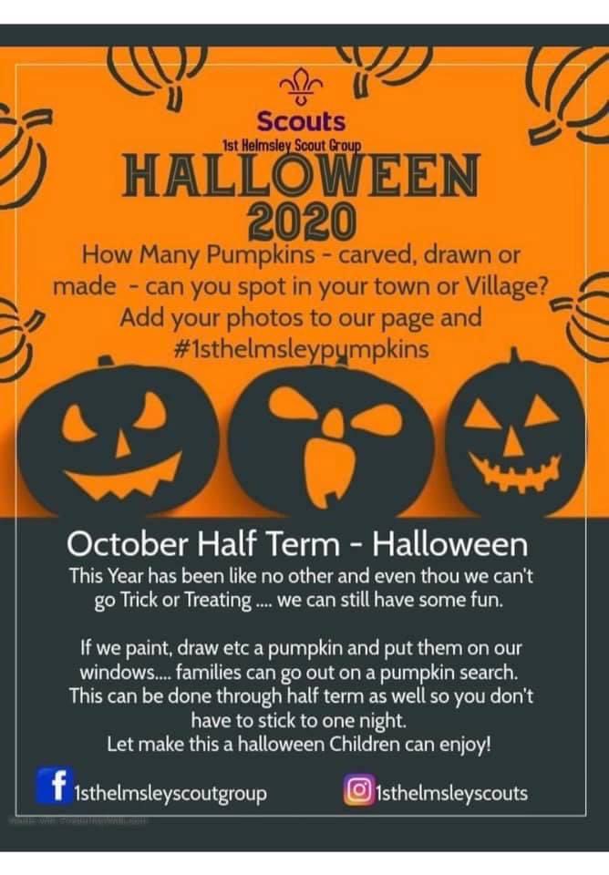 🕸🕷🎃 Come &amp; have some half term fun with the family in Helmsley.  
See how many pumpkins you can spot, let us know your favourite and send us pictures of yours too 🎃🕷🕸
#gingerbear #claridges #helmsley