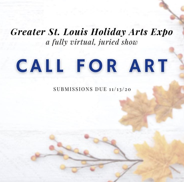 STLArtsChamber's tweet photo. ICYMI - we're hosting the inaugural Greater St. Louis Holiday Arts Expo!

Artists of all disciplines are encouraged to apply; nonprofit organizations are also welcomed to highlight their mission and solicit sales and donations. Submissions due 11/13/2020.

DM us with questions! https://t.co/iGnBtgzz6g