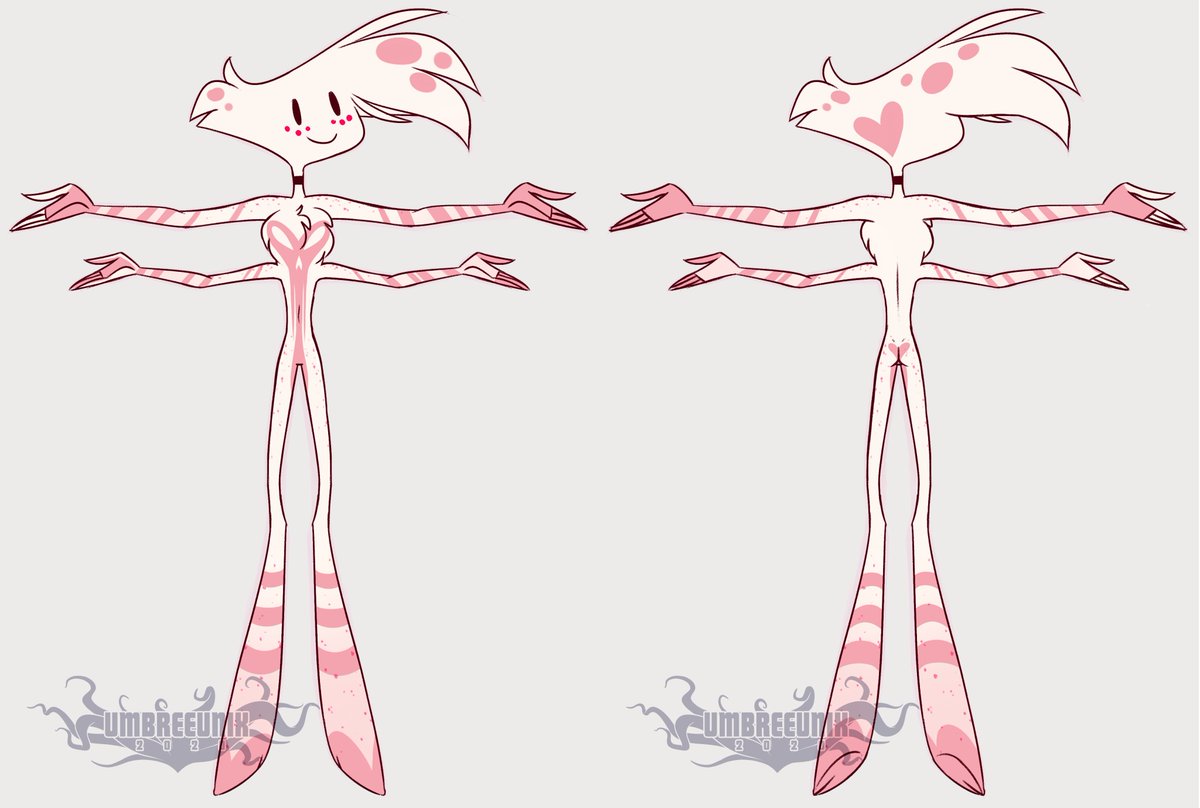 Umbreeunix's tweet photo. I made this to help someone out who is modeling #AngelDust in VR, but why not post em here! These are my HEADCANON body markings for Angel uwu

#art #digitalart #fanart #HazbinHotel #AngelDust https://t.co/4p5kYWbsdh