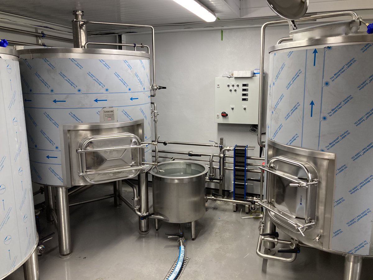 Our latest 8BBl brewhouse installation <a href="/StDavidsBrewery/">Old Farmhouse Brewery</a>