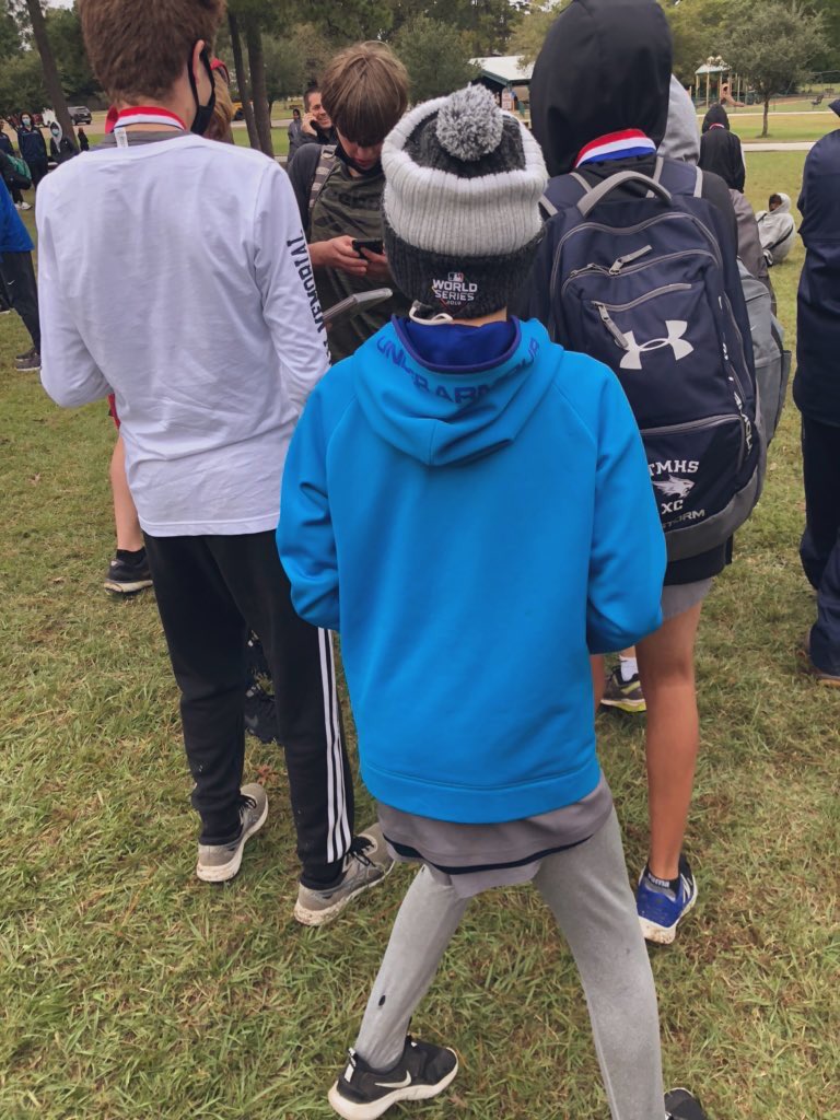 TMHSCATXC's tweet photo. Excited for these boys is an understatement!! Congrats to our Freshman JV Boys for a 1st place finish at the District Meet!! #GoCatsGo 💙 #NavyEmpire https://t.co/1ZySwjFbOC