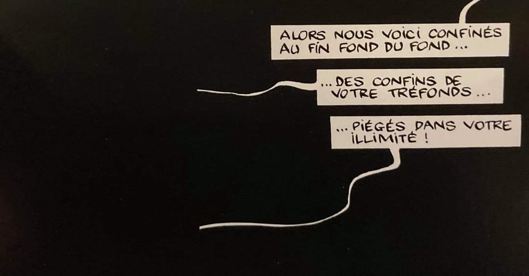Vous avez exactement UN JOUR avant la 2e vague pour admirer sur place le génialissime nouveau volume de Julius Corentin Acquefacques, prisonnier des rêves, de Marc-Antoine Mathieu.

Après : click’n’collect pour tout le monde !
Moi, je dis ça... je dis ça !