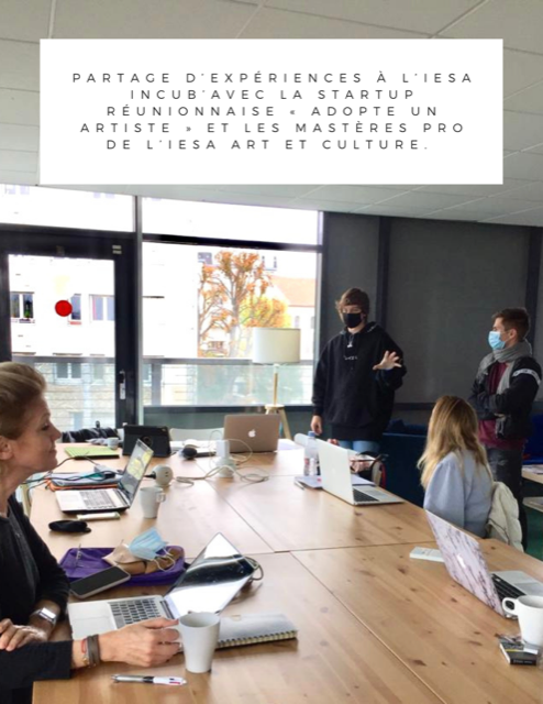 iesaincub's tweet photo. ▶ Incubateur ◀ "Le Lab" au sein d'@iesaincub à Issy-les-Moulineaux, des échanges inspirants et constructifs avec la startup réunionnaise "Adopte un artiste".

#iesaincubdakar #entrepreneuriat #incubateur #iesaincub #accélérateur #iesa #startups  #Entrepreneur https://t.co/KuwUYbErz8