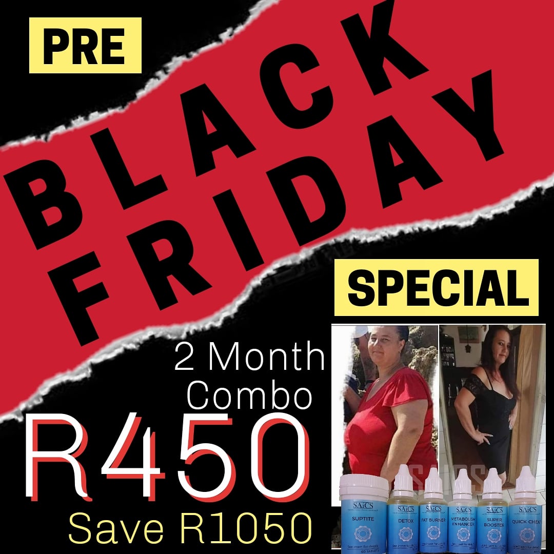 SAiCSBeautifyY1's tweet photo. CR🤪ZY SPECIAL JUST LAUNCHED
Two (2) month specialized combo package for only R450!!!
Order now
Elize Janeke
0828026188 WhatsApp 
elize@saics.co.za
#SAiCS #SaicsSlimming #LoseWeight #feelgood #BlackFriday #BlackFridaySpecials #naturalproducts #summerbody https://t.co/RLH7D70pm7
