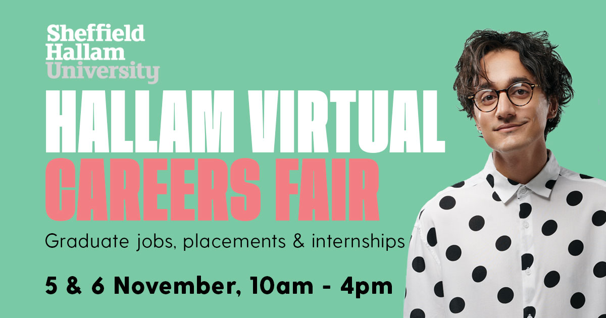 🎊🌟 Hallam Virtual Careers Fair is now open for bookings>>bit.ly/3e2RL1I🎉🥳
👍Meet employers one-on-one 👍Attend group sessions
❤️Hear industry advice direct from employers!
This is a great opportunity if you're looking for a #placement, #graduatejob or #internship