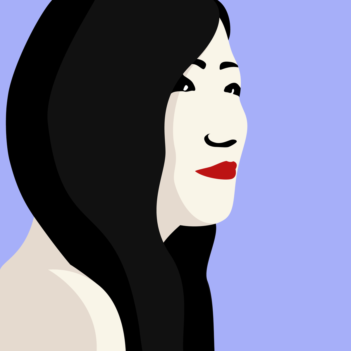 BazGrafton's tweet photo. My muse 🤩 #digitalart #vectorportrait #chinagirl https://t.co/O1KAU3SOFl